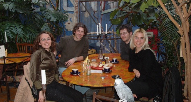 With Hatice Gunes, Michel Valstar, and Antonis Oikonomopoulos in Delft in 2006
