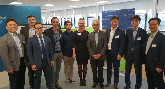 Opening of the Samsung AI Centre in Cambridge in May 2018, with Mr Hyun Suk Kim, the CEO of Samsung 